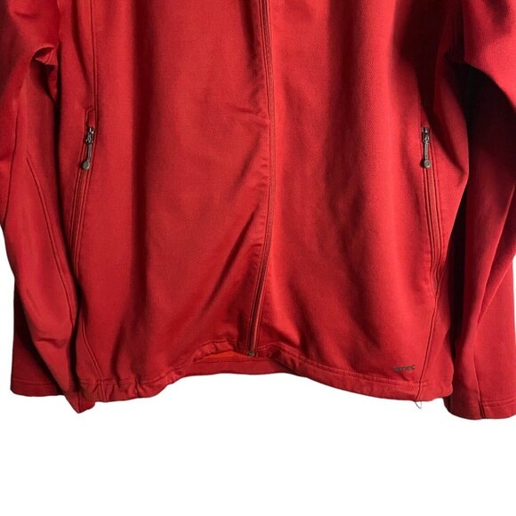 MEC Men's Red Full Zip Warm-up Performance Wear Jacket - Picture 3 of 12